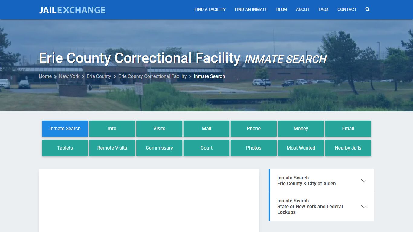 Erie County Correctional Facility Inmate Search - Jail Exchange